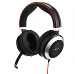 Jabra EVOLVE 80 MS Stereo verslo ausinės su aktyviu triuk&scaron;mo slopinimu Microsoft, skirtos japonų (Stereo) At&scaron;aukimas, Sertifikuotas, 2 metų garantija,