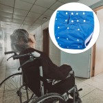 Reguliuojama suaugusiųjų audinio sauskelnės &scaron;lapimo nelaikymui Plaunamos Elastingos Lengvai džiūstančios Nepraleidžiančios kelnės Senjorams Neįgaliems Be kvapo mėlyna