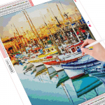Deimantinis siuvinėjimas peizažas 5d deimantų tapybos rinkinys deimantinės mozaikos valties kalnų kri&scaron;tolas paveikslėlis 20X30