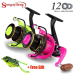 Sougayilang Reel Penggulung Senar Pancing 12BB Rasio 5.1: 1 Bahan Metal Fishing Reel/Rel Pancing 1000 žalia