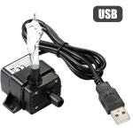 DECDEAL USB be&scaron;epetė vandens siurblys Itin tylus Mini DC5V mikro &scaron;epetėlis vandens alyvos siurblys, atsparus vandeniui