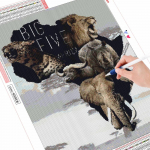 5d Deimantinis paveikslas Pilnas gręžimas Apvalus Gyvūnas Liūtas Kalnų kri&scaron;tolas Deimantinis Siuvinėjimas Dramblio mozaika rankų darbo dovana Full Round (20X30CM)