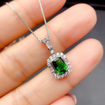 Bella Box kvadrato formos Puo&scaron;nus eleganti&scaron;kas pakabukas karoliai moterims žavinga vestuvių sužadėtuvės raktikaulio grandinėlė moteri&scaron;ka dovanos