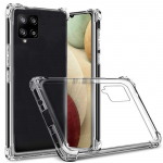 Dėklas skirtas Samsung Galaxy A12 Smūgiams atsparus skaidraus mink&scaron;to silikono telefono dėklas, skirtas Samsung A12 A 12 SM-A125F/DS A125F A125 Skaidrus TPU galinis dangtelis Samsung Galaxy A12 gryna