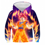 Mada Laisvalaikio anime animacinių filmų Goku Hoodies 3D Spausdinti Vaiki&scaron;ki Megztiniai berniukams Mergaitėms Vaikams &Scaron;aunūs gatvės aprangos megztiniai vir&scaron;utiniai drabužiai 150