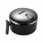 1000 ml makaronų dubuo Maisto kokybės ne&scaron;iojamasis nuo nutekėjimo nerūdijančio plieno mokyklos bendrabučio studentų ramen makaronų dubuo A juoda