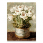 Senovinė gėlių aliejinė tapyba, Europos pastoracinis namų dekoravimas, sienų tapyba, &scaron;iaurieti&scaron;kas minimalizmas 21cm&times;30cm NoFrame