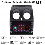 Android automobilio radijo daugialypės terpės vaizdo grotuvas, skirtas Nissan Qashqai J10 2006-2013 su mygtuko rankenėle WiFi BT 2 Din 1+16GB