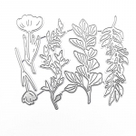 Lapai, gėlės, metaliniai pjovimo &scaron;tampai. Craft Die Cut Reljefinė kortelė Padarykite trafaretą 1PC