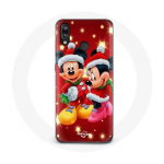 Coque pour Huawei P20 Lite Mickey Mouse et Minnie Mouse le jour de No&euml;l