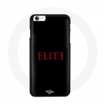 Coque pour Iphone 6 Elite Saison 5 Logo Rouge Fond Noir
