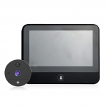 &bdquo;Smart Home Tuya WiFi Peephole Doorbell S52 Small Camera 1080P&ldquo; 4,3 colio PIR judesio aptikimo skaitmeninė durų peržiūros priemonė &bdquo;One Way Talk&ldquo;