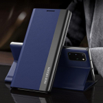 Magnetinis atverčiamas dėklas, skirtas Samsung S25 S24 S23 S22 Odinis knygos stovo dangtelis, skirtas Xiaomi 14 13 Redmi Note 12 11S 10S smūgiams atsparus dangtelis iPhone 15 Plus tamsiai mėlyna spalva