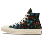 Converse Chuck 70 High Gėlių gobeleno moteri&scaron;ki kedai Juodi Natūralūs-Dramblio kaulo Egretai A11990C 35