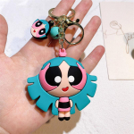 Powerpuff raktų pakabukas krep&scaron;io pakabukas PVC dovana animacinis filmas mergaitės miela lėlė aksesuarai 3