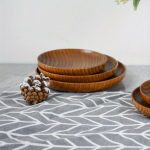 3 vnt japoni&scaron;ko džiujubo medienos originalus medienos grūdų melionas vaisių patiekalas vaisių rie&scaron;utų užkandis medinis indas apvalios medinės lėk&scaron;tės &scaron;eimos susibūrimo indai 3pcs