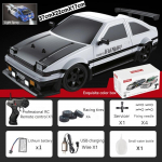 Naujas AE86 1: 16 lenktyninių &bdquo;Drift CAR&ldquo; su nuotolinio valdymo žaislais &bdquo;RC Car Drift&ldquo; didelės spartos lenktynių pur&scaron;kiklis 4WD 2,4 G elektrinės sportinės transporto priemonės dovanos balta