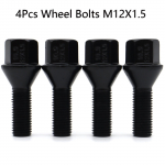 4x Automobilių Lengvojo lydinio ratlankių varžtai Auselės Veržlės M12x1,5 17mm Hex Black BMW 1 3 5 7 Series Z1 Z3 Z4 E81 E87 E46 E90 E93 E60 E61 E65 Mini R50 R53 R56 R52 R55 R57