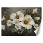 Tapetai Hibiscus Flower White 100x70 balta