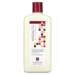 Andalou Naturals, Kondicionierius, Dažytų plaukų priežiūra, Drėkinamasis, 1000 rožių kompleksas, 11,5 fl oz (340 ml) white