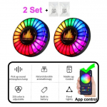 Automobilio oro gaiviklis su LED aromato ventiliacijos spaustuku Automobilio muzikos ritmo atmosferos &scaron;viesa Automobilio salono kvapų difuzorius Kvapus aksesuaras