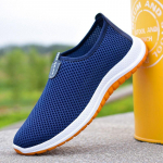 Vasara Pavasaris Vyri&scaron;ki Batai Loferiai Lengvi Vaik&scaron;čiojimui Kvėpuojantys Madingi Patogūs Laisvalaikio Batai Vyri&scaron;ki Kedai 38 mėlyna