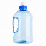 1L BPA neturintis gerti vandens butelis su dangteliu, virdulys, PET, sportinis, piknikui, mėlynas