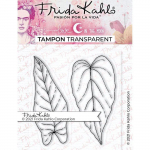 2 Tampons transparents - v&eacute;g&eacute;tal 2 - 9,5 x 6,5 cm