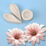 3 vnt Daisy Wild Chrysanthemum silikoninis pyragas kepimo forma Sugarcraft &scaron;okoladinis keksiukų dervos įrankiai fondant dekoravimo įrankiai