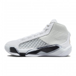 Air Jordan 38 GS FIBA Vaikų sportbačiai Balti Metaliniai-Auksiniai Grynasis-Platinos FN8277-100 36