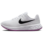 Nike Revolution 6 Next Nature Balti Ry&scaron;kiai Violetiniai Moteri&scaron;ki Sportbačiai Ry&scaron;kiai Geltonai Juodi DC3729-106 35.5