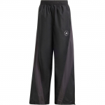 Adidas Stella McCartney Kolaboracija FW24 Prekės ženklo logotipas Mada &Scaron;oninė ki&scaron;enė Laisvos treniruočių Retro Sportinės trikotažinės kelnės Moteri&scaron;kos kelnės Juodos JF6332 L