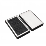 Skirtas Tesla Model 3 Model Y 2017-22 oro filtras HEPA 2Pack su aktyvuotos anglies Tesla oro kondicionavimo pakaitiniu salono oro filtru gryna