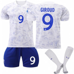 22/23 d. France Away Jerseys vaikų futbolo treniruočių kostiumo rinkinys 24