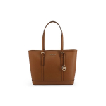 Michael Kors Mk Jet Set Travel Vienspalvė Vintažinė Didelės Talpos Raidės Logotipo Pakabukas Kasdienė Odinė Rankinė-Tote Pirkinių Krep&scaron;ys Pečių Krep&scaron;ys 35F0GTVT9L-LUGGAGE Basic Set (Bag+Dust Bag)