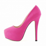 Moteri&scaron;kos Siurblys Sexy 14cm Super auk&scaron;takulniai Moteri&scaron;ki apvalūs kojų pir&scaron;tai Platforma Pumps Ploni kulniukai vakarėliui Raudoni vestuviniai batai 44 ry&scaron;kiai rožinė