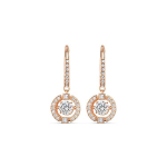 Swarovski Una plakančios &scaron;irdelės rožinio aukso padengti auskarai Moteri&scaron;ki auskarai 5504753 Box (Random Color)