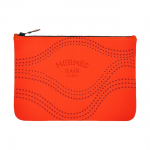 Hermes Neobain Bangos Perforuotas Ra&scaron;tas Reljefinis Nailoninis Sankabukas Vidutinio Dydžio Moteri&scaron;kas Sankabukas Oranžinis H103405M01 Medium