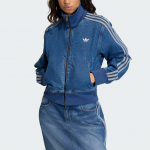 Adidas Originals striukė su užtrauktuku ir trimis juostelėmis KD2913 XS blue