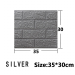 3/5/10 vnt. 30 * 35 cm 3D lipnūs sienų lipdukai namų dekoravimo fono lipdukai, atsparūs vandeniui ir drėgmei 10pcs 30*35cm