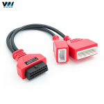 Raudonas 16+32 &scaron;liuzo adapteris, skirtas Nissan Sylphy Key. Pridedamas OBD kabelis, veikia su Autel IM608 K518ISE automatiniu adapteriu