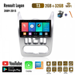 WiFi 2 Din, skirtas Renault Logan 1 Sandero 2009-2015 Android radijas, skirtas Dacia Duster 2010-2017 Carplay Multimedia GPS navigacija 2+32GB 1+16GB