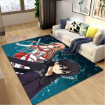 Anime Sword Art internetinis kilimų kilimėlis durų kilimėlis pliu&scaron;inis kėdės kilimėlis miegamojo kilimams svetainei prie lovos grindų kilimėlio kilimėlis vaikams Kilimėlis 40cm x 60cm
