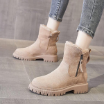 Storo pado batai moterims žieminiai nauji pa&scaron;iltinti sniego batai &scaron;ilti trumpi batai didelis dydis 42 42 chaki