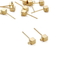 Variniai kvadratiniai Maži kvadratiniai kabantys auskarai, skirti &bdquo;pasidaryk pats&ldquo; papuo&scaron;alams gaminti amatų reikmenis 7x16mm 2pcs