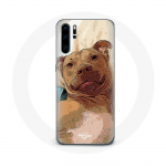 Coque pour Huawei P30 pro American Pit Bull Terrier Marron