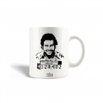 Mug en C&eacute;ramique Pablo Escobar Affiche Noir et Blanc