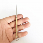 Titano lydinio lauko EDC dantų krap&scaron;tukas Fruit Fork Camping Tool Dantų krap&scaron;tuko laikiklis Titano dantų krap&scaron;tukas auksas