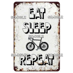 [SQ-DGLZ] Vintage Retro Ride Bike Life Tin Sign Metal Sign Shop Plok&scaron;tė Pagrindinis Baras Sienų Lipdukas Apdailos Plakato Plakato Dekoravimo Dovana 20x30cm