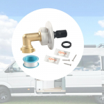 RV Miesto Vandens Pildymo Įvado Rinkinys ir Žarnos Alkūnė Žalvario Vamzdžio Sriegiai Kempingo Priekabai Jachtai Jūrinei Tvirtas 90 Degrees